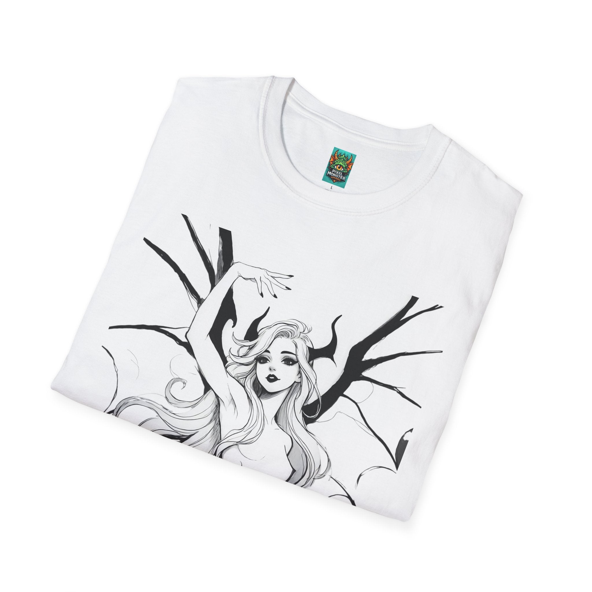 Sexy Gothic Fairy T-Shirt — White Fairy Graphic Tee