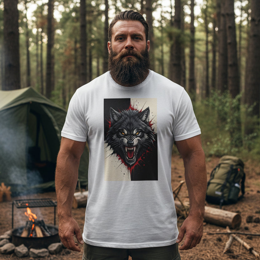 Wolf of NewYork T-Shirt — Fierce Howling Wolf Graphic Tee