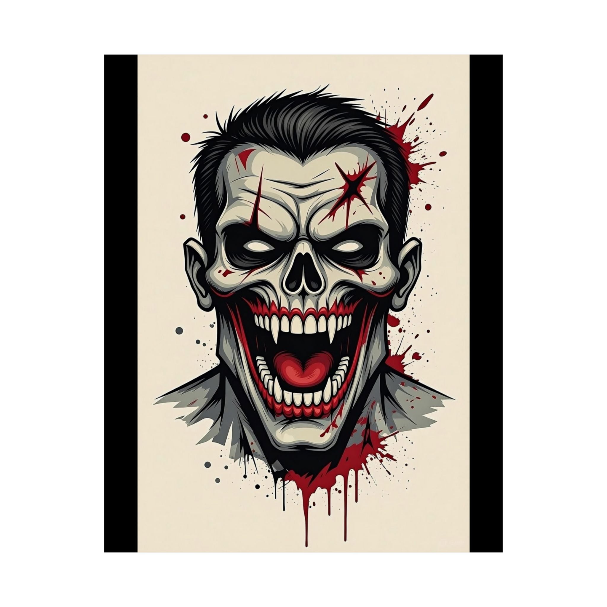 Gangland Vampire Matte Poster — Vertical Horror Art Print
